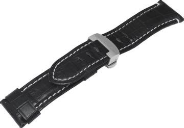 Panerai black alligator strap 24mm x 22mm with buckle